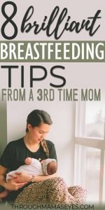 Breastfeeding is definitely a struggle, which is why we have put together a list of things that helped me breastfeed successfully. These tips are things that I have learned as a third time mom that helped my babies stay breastfed for as long as I wanted them to. From supply concerns to pumping to pain management—we covered it all! #throughmamaseyes #breastfeeding #pumping #nursing #babies #newmom #baby #newborn