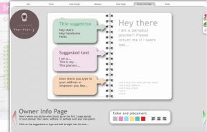 Personal Planner Owner Information. How to Plan your Schedules, Meal Planning, School Runs, To Do Lists #organizeyourself #scheduling #planningyourday #throughmamaseyes 
