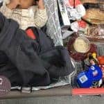 Must Have Baby Product, BinxyBaby, Shopping Cart Hammock, Convenient Shopping, Shopping with 3 Kids, #shoppingcarthammck #binxybaby www.throughmamaseyes