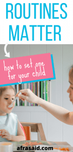 Human beings are creatures of habit, no matter the age our bodies and minds love routine. Getting your snipper snapper into healthy ones at an early age will do wonders for their attitude to sleep.Routine, Schedules, Kids Routines, Kids Sleep, Toddler Sleep, Infant Sleep, Sleep Advisor, Setting Routines, How to set a Routine #Routine #SleepSchedule #kidsroutines www.afrasaid.com