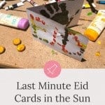 Last Minute Eid Cards in the Sun with Aveeno SunCare #AveenoSC #CollectiveBias #AveenoUS #CVSBeauty #ToddlerActivity #EidCards #SunCare www.throughmamaseyes.com