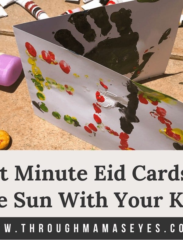 Last Minute Greeting Cards In The Sun With Your Kids
