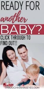 Are you asking yourself “should I have another baby?” This decision is definitely a personal one, but there are some factors that you need to consider before deciding it’s time for baby number two (or three or four). Here we discuss the importance of dealing with previous postpartum depression, trauma from births to how old your youngest child is before planning for another pregnancy. #throughmamaseyes #pregnancy #momoftwo #momofthree #momof2 #momof3 #pregnancyplanning #pregnant #secondbaby #pregnancytips #baby 