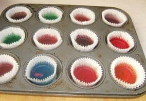 Melted Crayons Cookies. Great as a Fall/Winter Gift. How to Recycle the Broken Crayons that your kids love to destroy by Melting them for future use or different crafts. #MeltedCrayons #RecycleCrayons #Pumpkin #Fall Crafts #Brokencrayons #throughmamaseyes www.throughmamaseyes.com